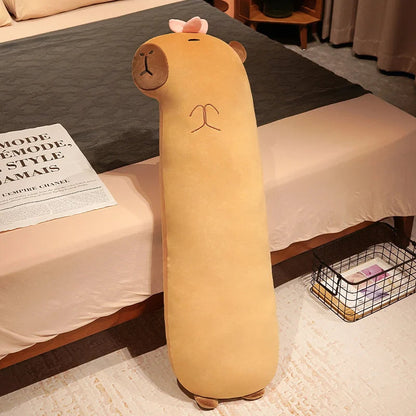 kawaiies-softtoys-plushies-kawaii-plush-Long Snuggly Capybara Plushies Soft toy Flower 46in / 120cm 