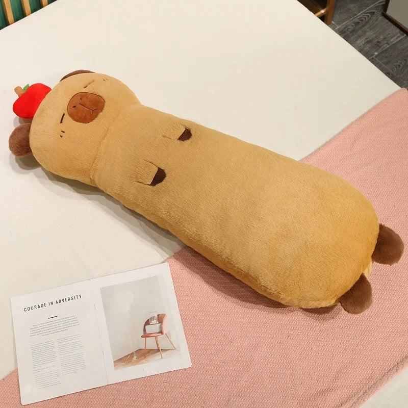 kawaiies-softtoys-plushies-kawaii-plush-Long Snuggly Cat Dog Elephant Seal Capybara Plushies Soft toy Capybara 75cm 