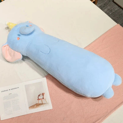 kawaiies-softtoys-plushies-kawaii-plush-Long Snuggly Cat Dog Elephant Seal Capybara Plushies Soft toy Elephant 75cm 
