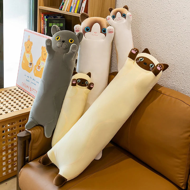 kawaiies-softtoys-plushies-kawaii-plush-Long Snuggly Cat Siamese British Shorthair Snowshoe Plushies Collection Soft toy 