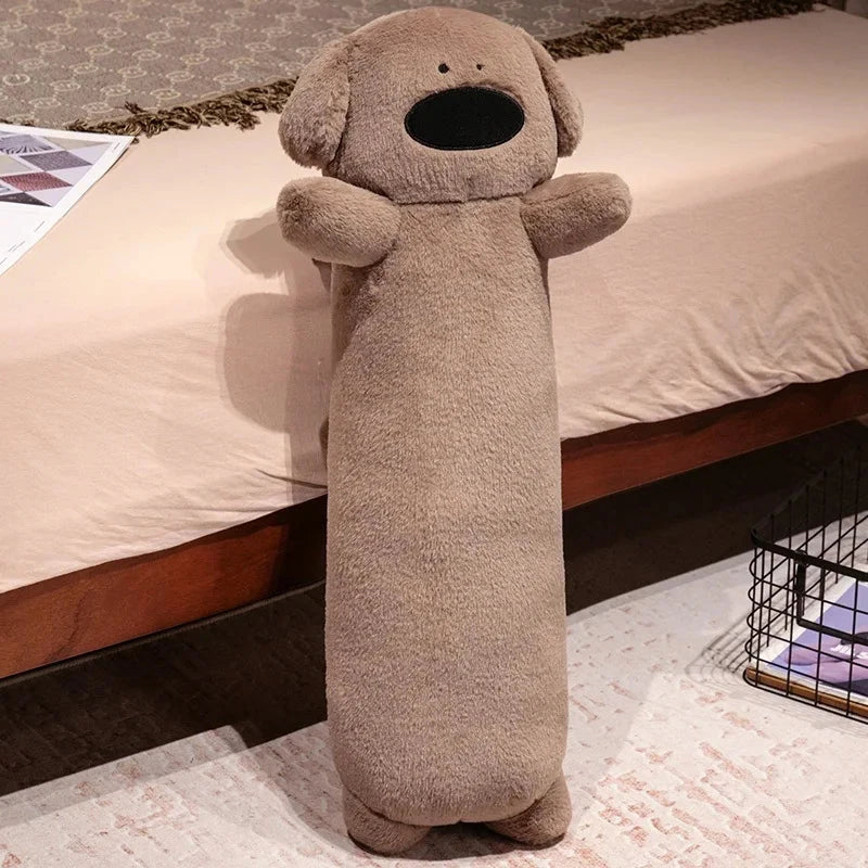 kawaiies-softtoys-plushies-kawaii-plush-Long Snuggly Fluffy Dog Plushies 2024 Collection Soft toy Brown 60cm 
