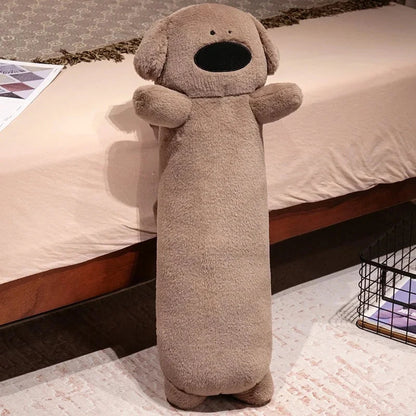 kawaiies-softtoys-plushies-kawaii-plush-Long Snuggly Fluffy Dog Plushies 2024 Collection Soft toy Brown 60cm 