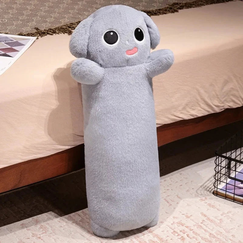 kawaiies-softtoys-plushies-kawaii-plush-Long Snuggly Fluffy Dog Plushies 2024 Collection Soft toy Gray 60cm 