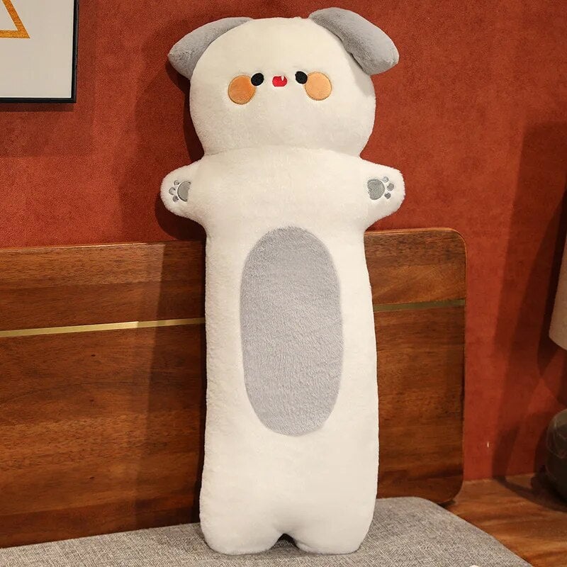 kawaiies-softtoys-plushies-kawaii-plush-Long Snuggly Fluffy Dog Plushies Soft toy Gray 27in / 70cm 