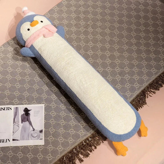kawaiies-softtoys-plushies-kawaii-plush-Long Snuggly Fluffy Penguin Plushies Soft toy Blue 90cm 