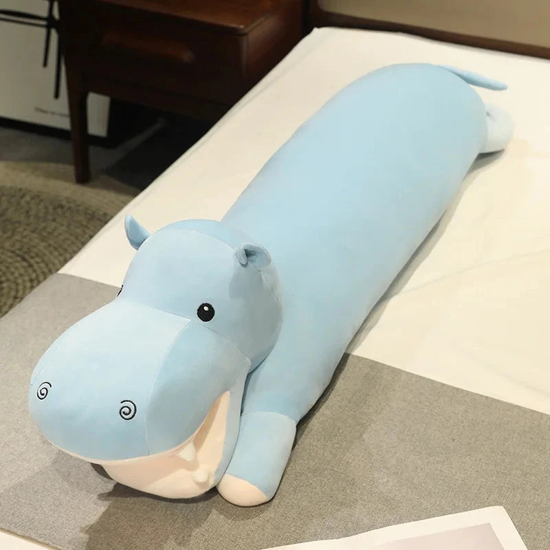 kawaiies-softtoys-plushies-kawaii-plush-Long Snuggly Hippo Plushies Soft toy Blue 33in / 85cm 