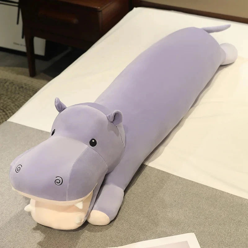 kawaiies-softtoys-plushies-kawaii-plush-Long Snuggly Hippo Plushies Soft toy Purple 33in / 85cm 