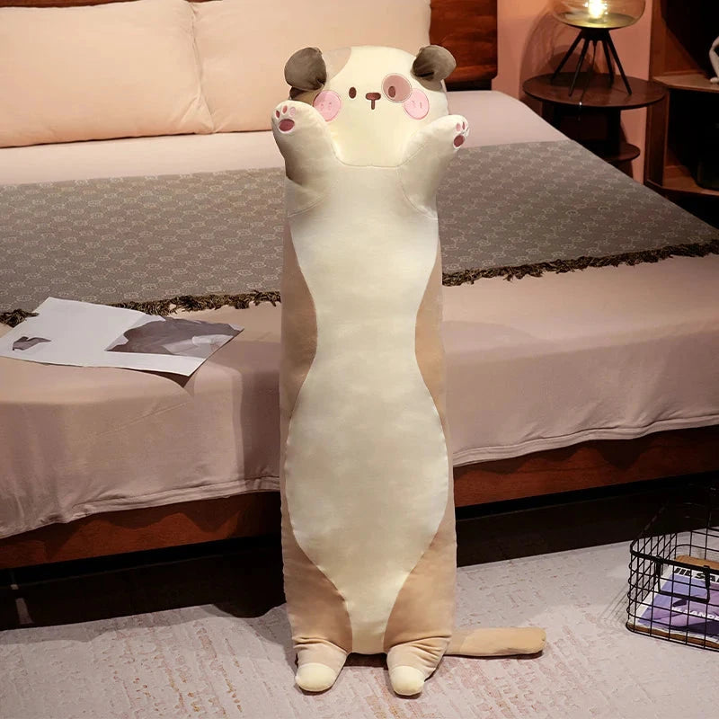 kawaiies-softtoys-plushies-kawaii-plush-Long Snuggly Kawaii Dog Plushies Soft toy Brown 43in / 110cm 