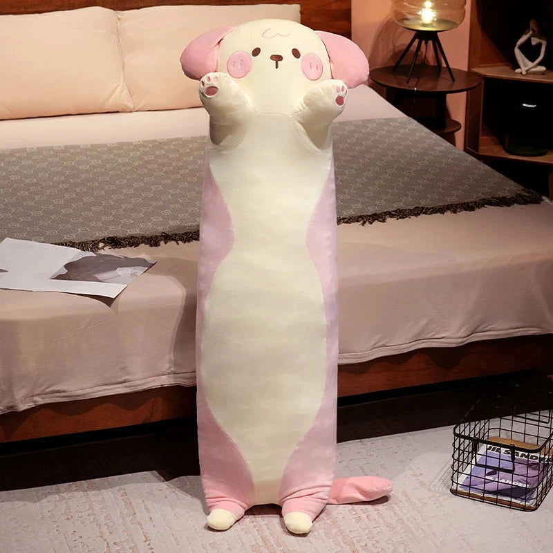 kawaiies-softtoys-plushies-kawaii-plush-Long Snuggly Kawaii Dog Plushies Soft toy Pink 51in / 130cm 