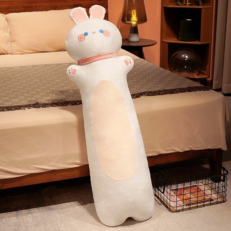 kawaiies-softtoys-plushies-kawaii-plush-Long Snuggly Monkey Dog Deer Bunny Cat Buddy Plushies Soft toy 80cm Bunny 