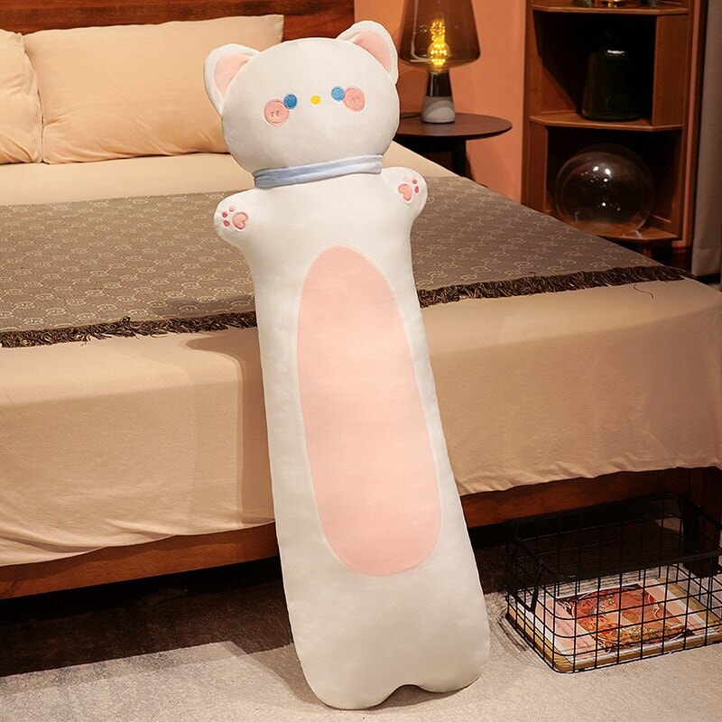 kawaiies-softtoys-plushies-kawaii-plush-Long Snuggly Monkey Dog Deer Bunny Cat Buddy Plushies Soft toy 80cm Cat 