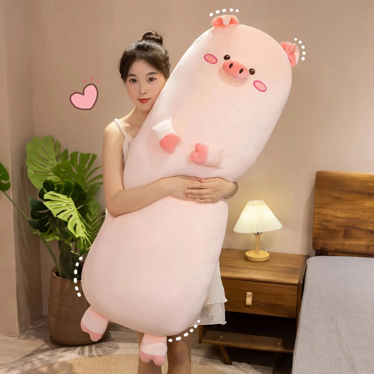 kawaiies-softtoys-plushies-kawaii-plush-Long Snuggly Pig Plushies Soft toy 120cm 