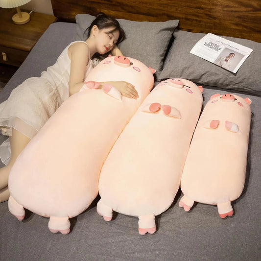 kawaiies-softtoys-plushies-kawaii-plush-Long Snuggly Pig Plushies Soft toy 