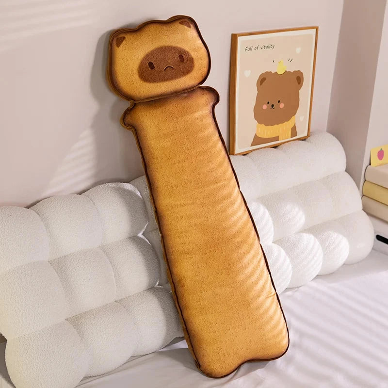 kawaiies-softtoys-plushies-kawaii-plush-Long Snuggly Toasted Cat Plushies Soft toy Dark (Sad) 90cm 
