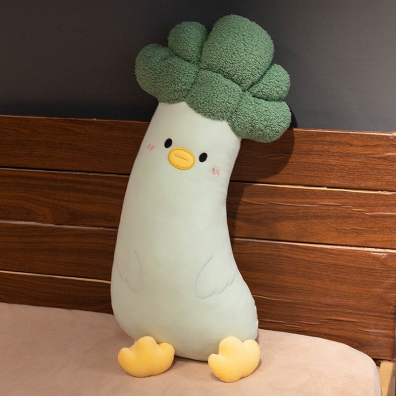kawaiies-softtoys-plushies-kawaii-plush-Long Vegetable Duck Family Plush Collection | NEW Soft toy Broccoli 27in / 70cm 