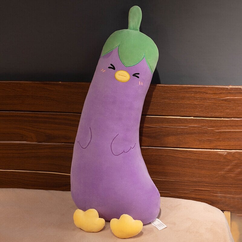 kawaiies-softtoys-plushies-kawaii-plush-Long Vegetable Duck Family Plush Collection | NEW Soft toy Eggplant 27in / 70cm 