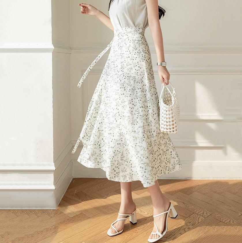 kawaiies-softtoys-plushies-kawaii-plush-Lovely Floral Midi Wrap Skirt Apparel 