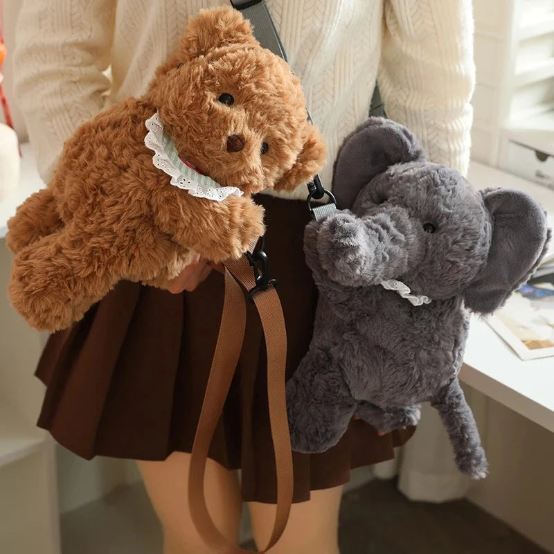 kawaiies-softtoys-plushies-kawaii-plush-Lovely Teddy Animals Plush Bag Bags 