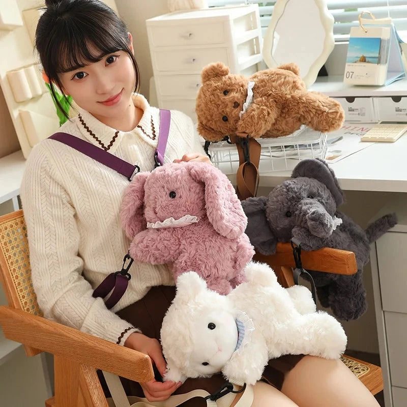 kawaiies-softtoys-plushies-kawaii-plush-Lovely Teddy Animals Plush Bag Bags 