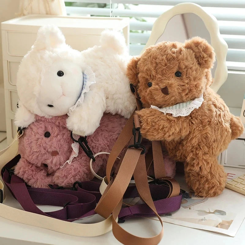 kawaiies-softtoys-plushies-kawaii-plush-Lovely Teddy Animals Plush Bag Bags 