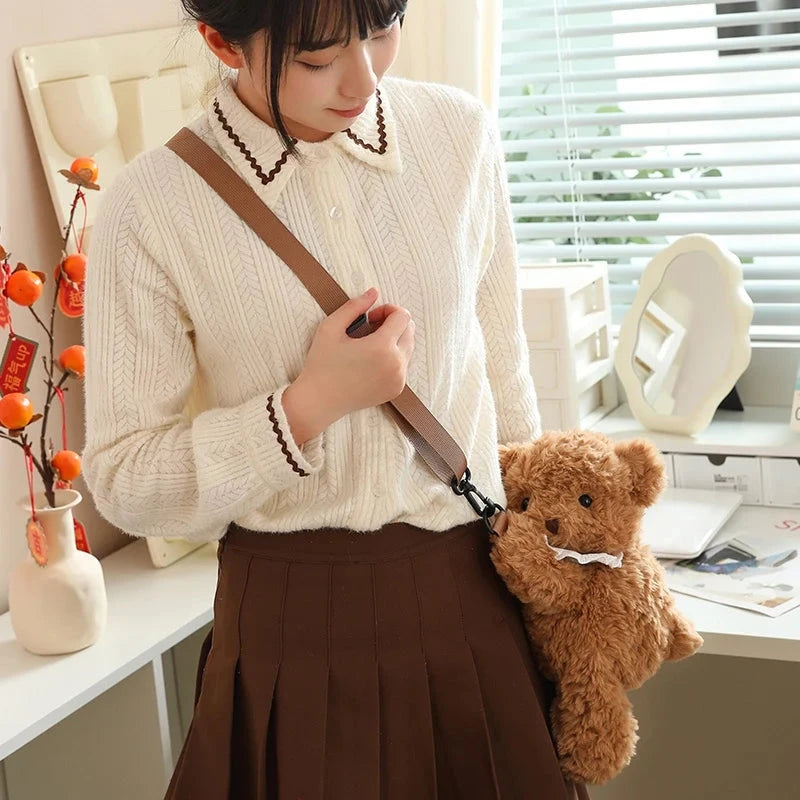 kawaiies-softtoys-plushies-kawaii-plush-Lovely Teddy Animals Plush Bag Bags 