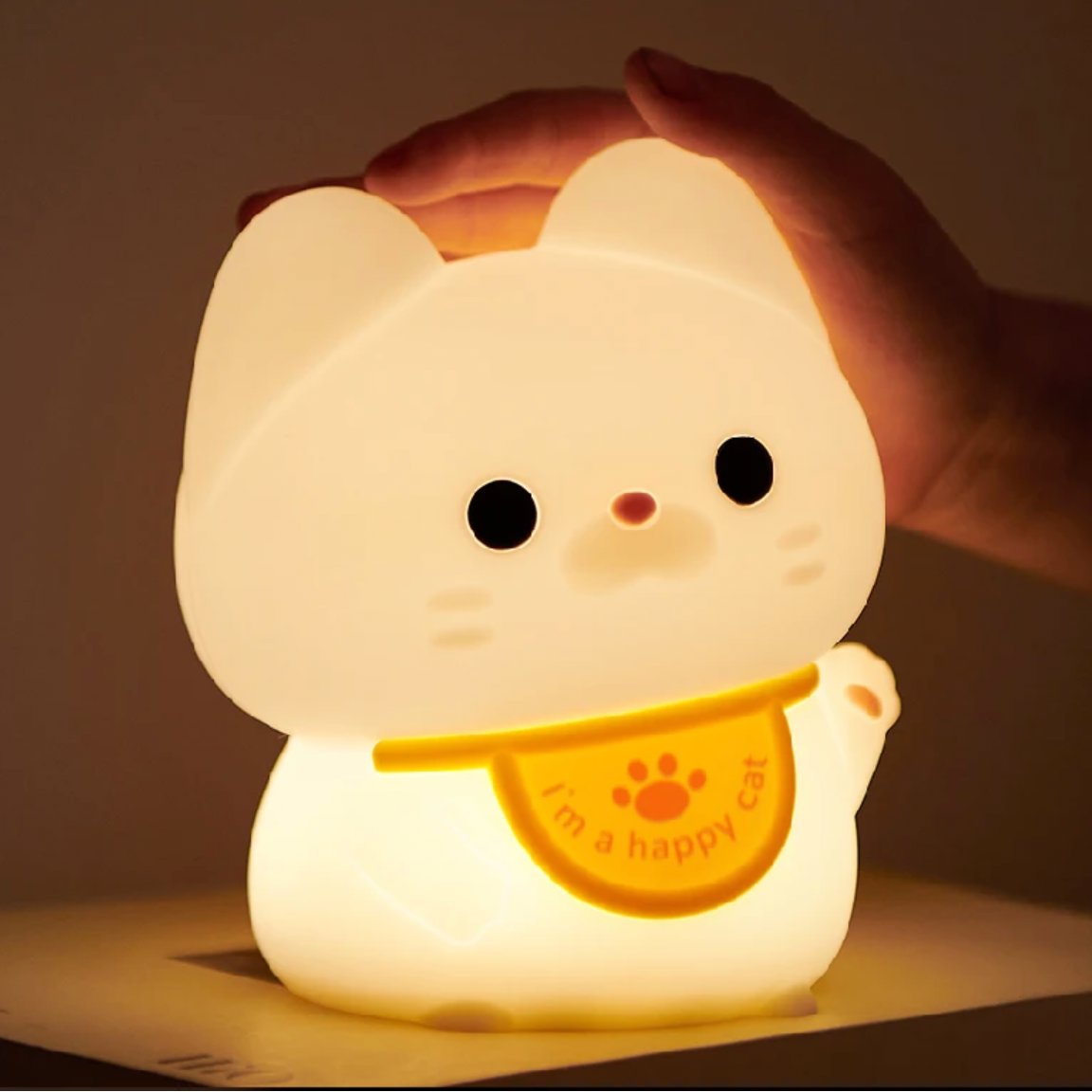 kawaiies-softtoys-plushies-kawaii-plush-Lucky Cat LED Night Light Home Decor 
