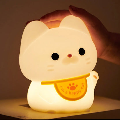 kawaiies-softtoys-plushies-kawaii-plush-Lucky Cat LED Night Light Home Decor 