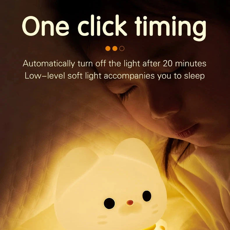 kawaiies-softtoys-plushies-kawaii-plush-Lucky Cat LED Night Light Home Decor 