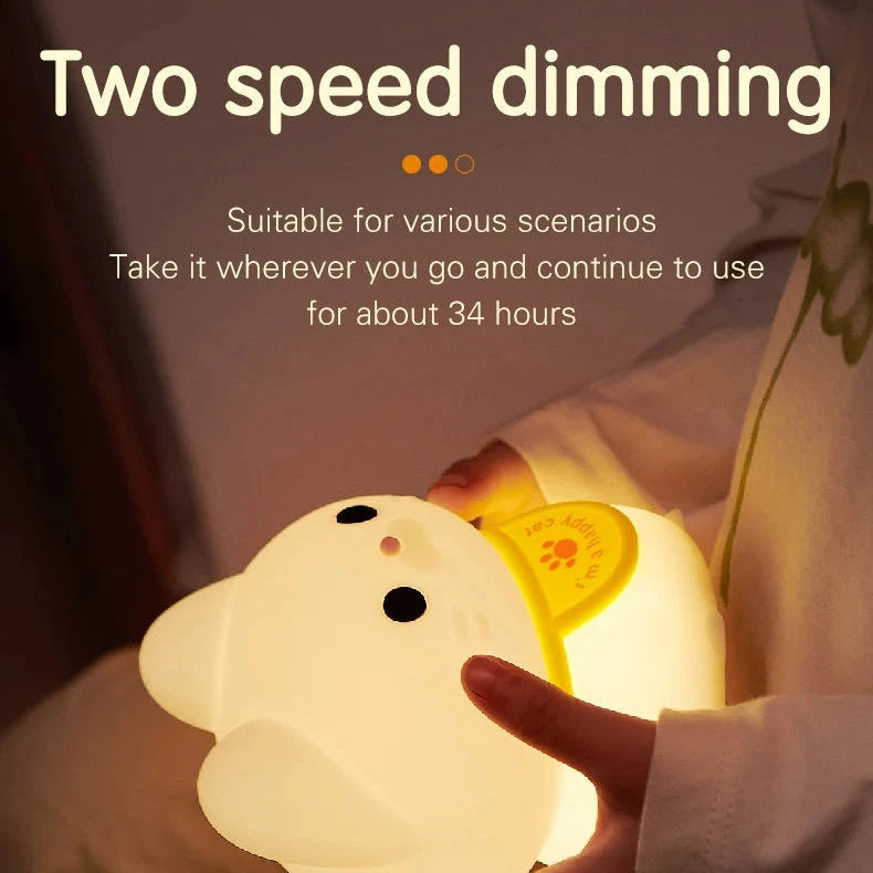 kawaiies-softtoys-plushies-kawaii-plush-Lucky Cat LED Night Light Home Decor 