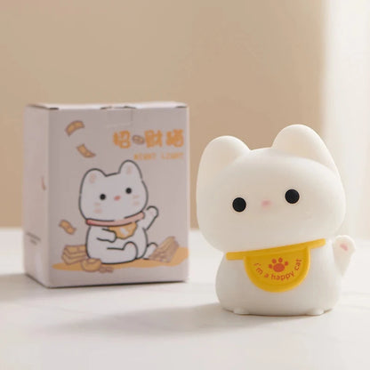 kawaiies-softtoys-plushies-kawaii-plush-Lucky Cat LED Night Light Home Decor 