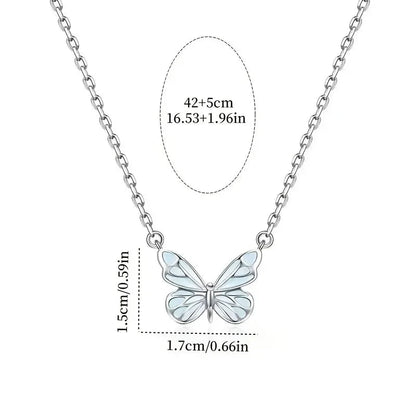 kawaiies-softtoys-plushies-kawaii-plush-Luminous Blue Butterfly Necklace Jewelry 