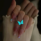 kawaiies-softtoys-plushies-kawaii-plush-Luminous Blue Butterfly Necklace Jewelry 