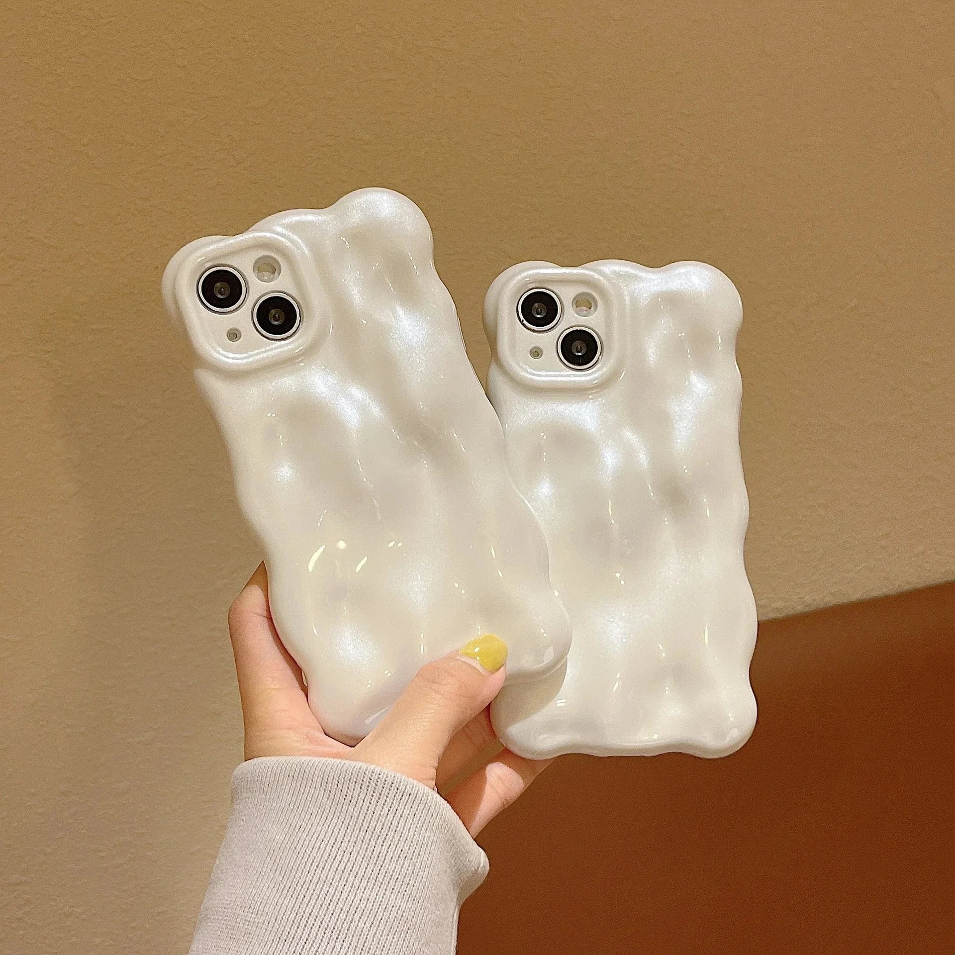 kawaiies-softtoys-plushies-kawaii-plush-Luxury Pearl White Wave iPhone Case Accessories 