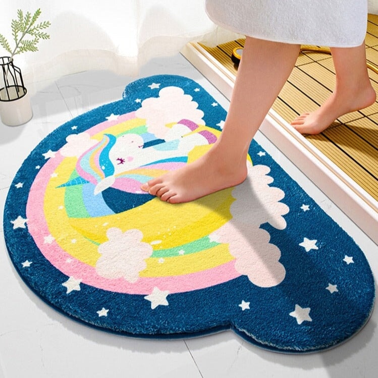 Magical Unicorn Soft Bathroom Mat Collection – Kawaiies