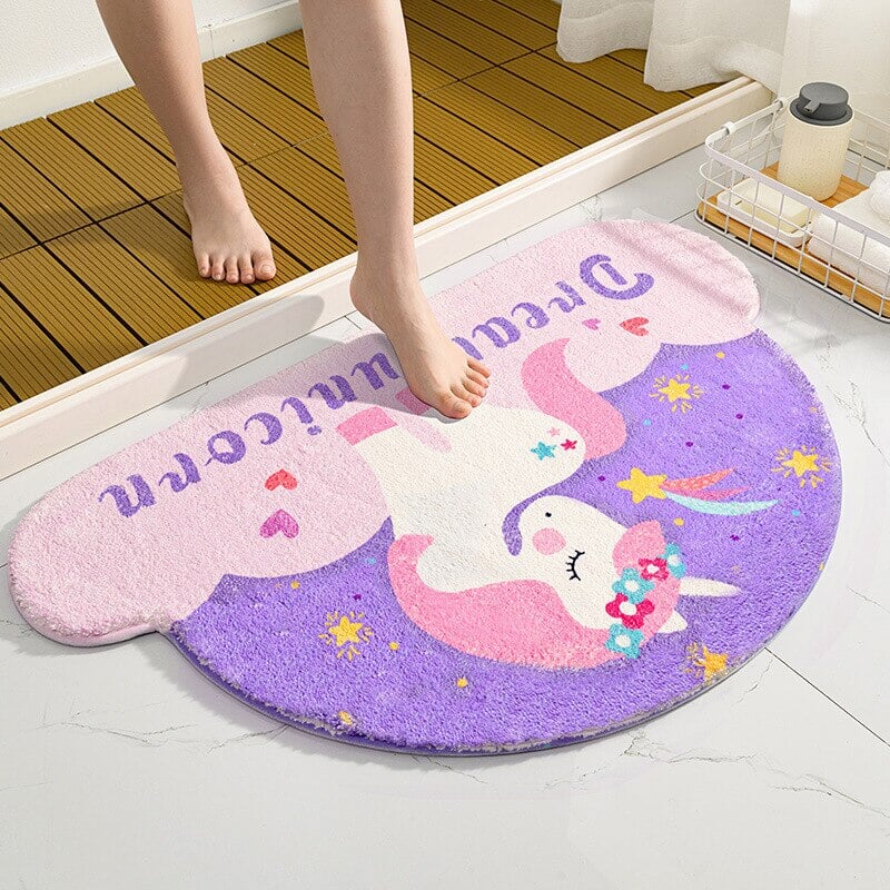 kawaiies-softtoys-plushies-kawaii-plush-Magical Unicorn Soft Bathroom Mat Collection Home Decor 