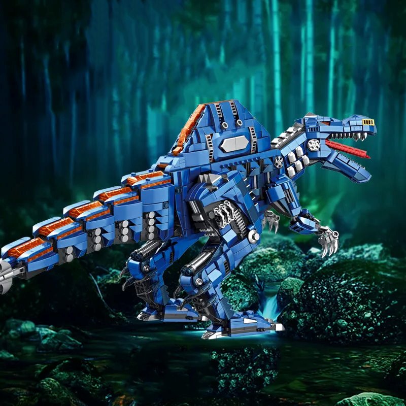 kawaiies-softtoys-plushies-kawaii-plush-Majestic Blue Spinosaurus Building Sets Build it 