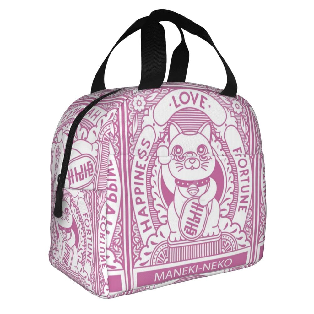 kawaiies-softtoys-plushies-kawaii-plush-Maneki Neko Lucky Cat Insulated Lunch Bag Bag 