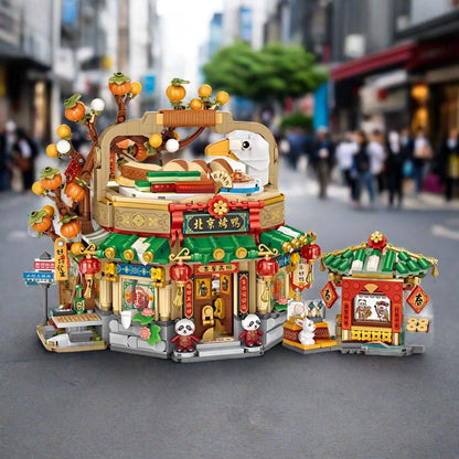 kawaiies-softtoys-plushies-kawaii-plush-Mei Mei Panda Peking Duck Restaurant Micro Building Blocks With Lights Build it 
