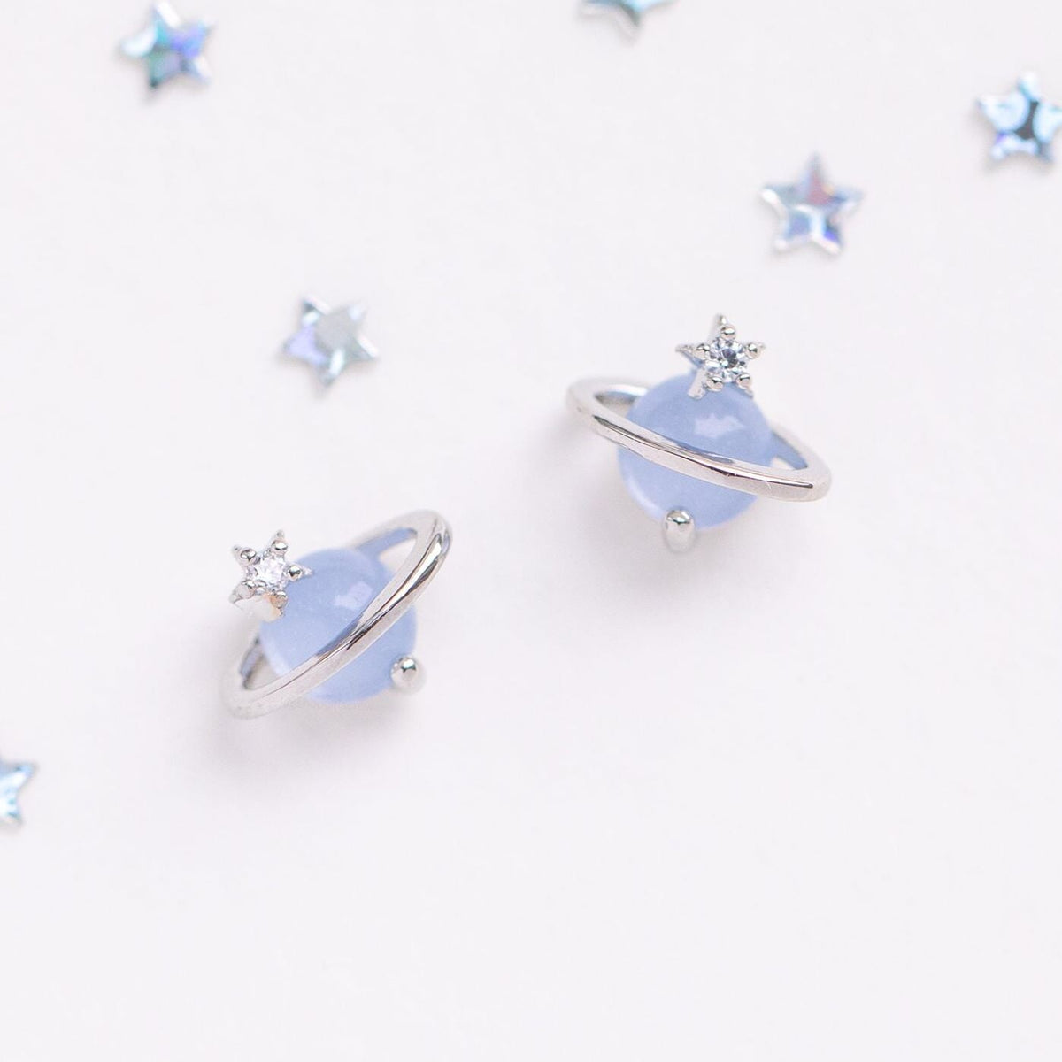 kawaiies-softtoys-plushies-kawaii-plush-Mini Neptune Shooting Star Gold-Plated Stud Earring Earrings 