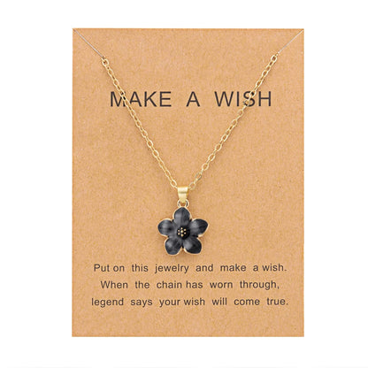 kawaiies-softtoys-plushies-kawaii-plush-Mini Sakura Pendant “Make a Wish” Necklace Jewelry Black 