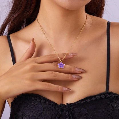 kawaiies-softtoys-plushies-kawaii-plush-Mini Sakura Pendant “Make a Wish” Necklace Jewelry Purple 