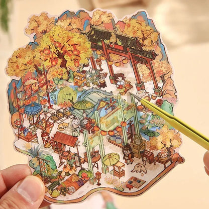 kawaiies-softtoys-plushies-kawaii-plush-Miniature 3D DIY Stickers Scene Subscription Mystery Box Accessories 