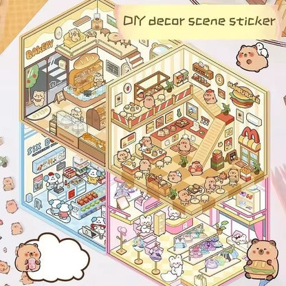kawaiies-softtoys-plushies-kawaii-plush-Miniature 3D DIY Stickers Scene Subscription Mystery Box Accessories 