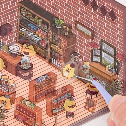 kawaiies-softtoys-plushies-kawaii-plush-Miniature 3D DIY Stickers Scene Subscription Mystery Box Accessories 
