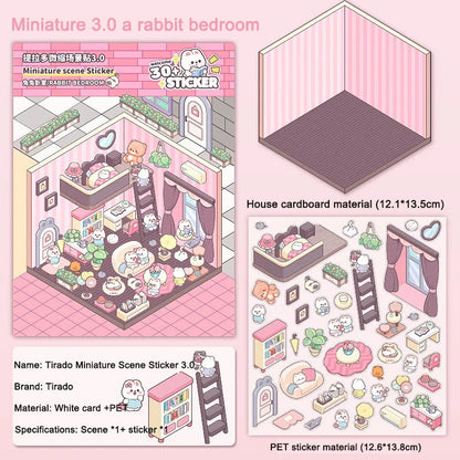 kawaiies-softtoys-plushies-kawaii-plush-Miniature Kawaii Bunny 3D Sticker Scene Accessories G 