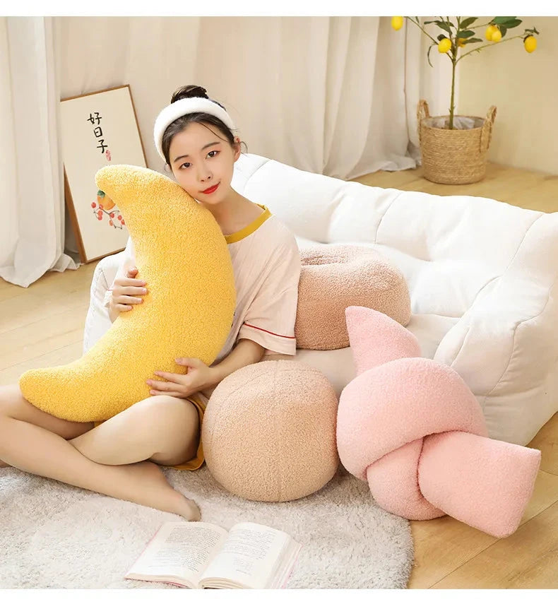 kawaiies-softtoys-plushies-kawaii-plush-Minimalist Shapes Moon Ball Pillow Plushies Soft toy 