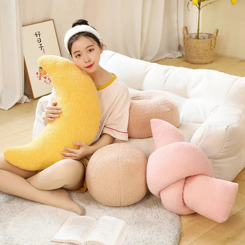 kawaiies-softtoys-plushies-kawaii-plush-Minimalist Shapes Moon Ball Pillow Plushies Soft toy 