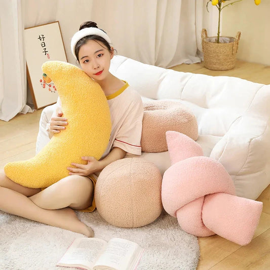 kawaiies-softtoys-plushies-kawaii-plush-Minimalist Shapes Moon Ball Pillow Plushies Soft toy 