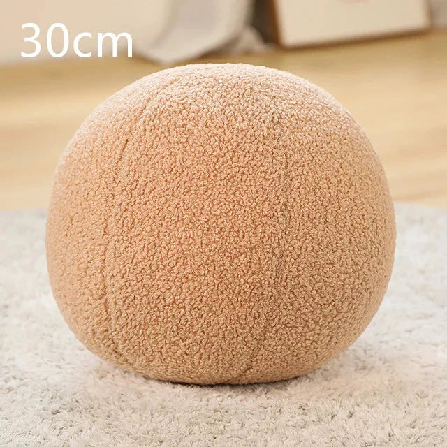 kawaiies-softtoys-plushies-kawaii-plush-Minimalist Shapes Moon Ball Pillow Plushies Soft toy Ball (Cream) 