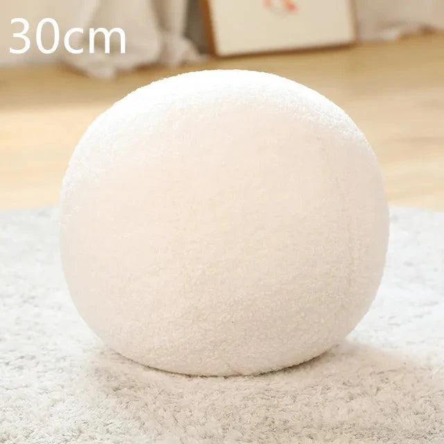 kawaiies-softtoys-plushies-kawaii-plush-Minimalist Shapes Moon Ball Pillow Plushies Soft toy Ball (White) 